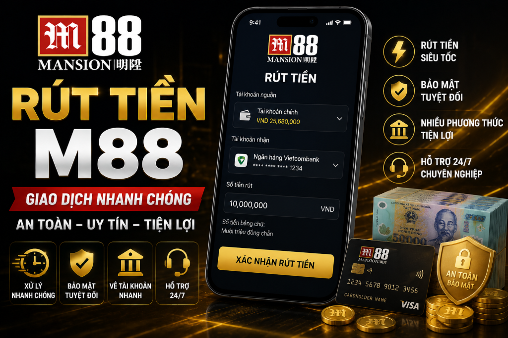 Chi tiết cách rút tiền M88 về ví