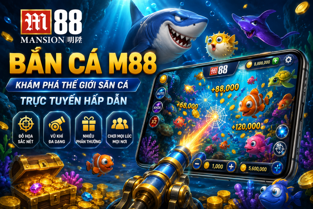 Giao diện sảnh bắn cá M88